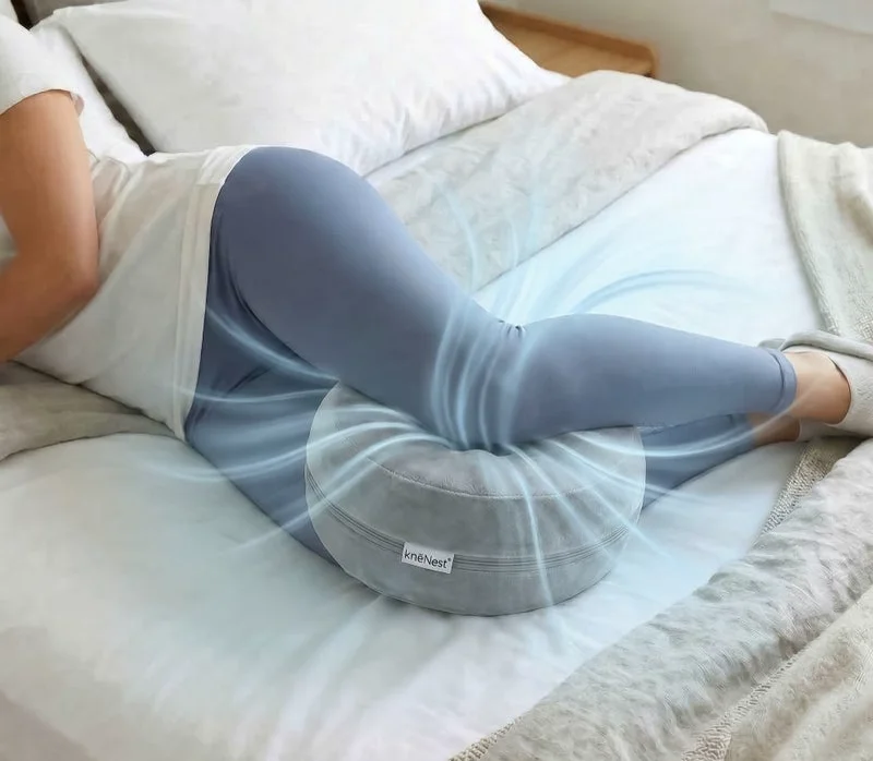 KneeNest Knee Pillow shown on its official product page